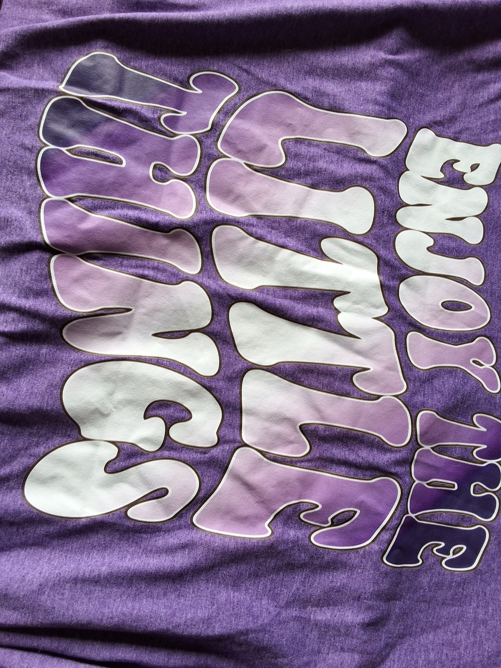 Fruit of the Loom Purple Tee with Lavender Accents